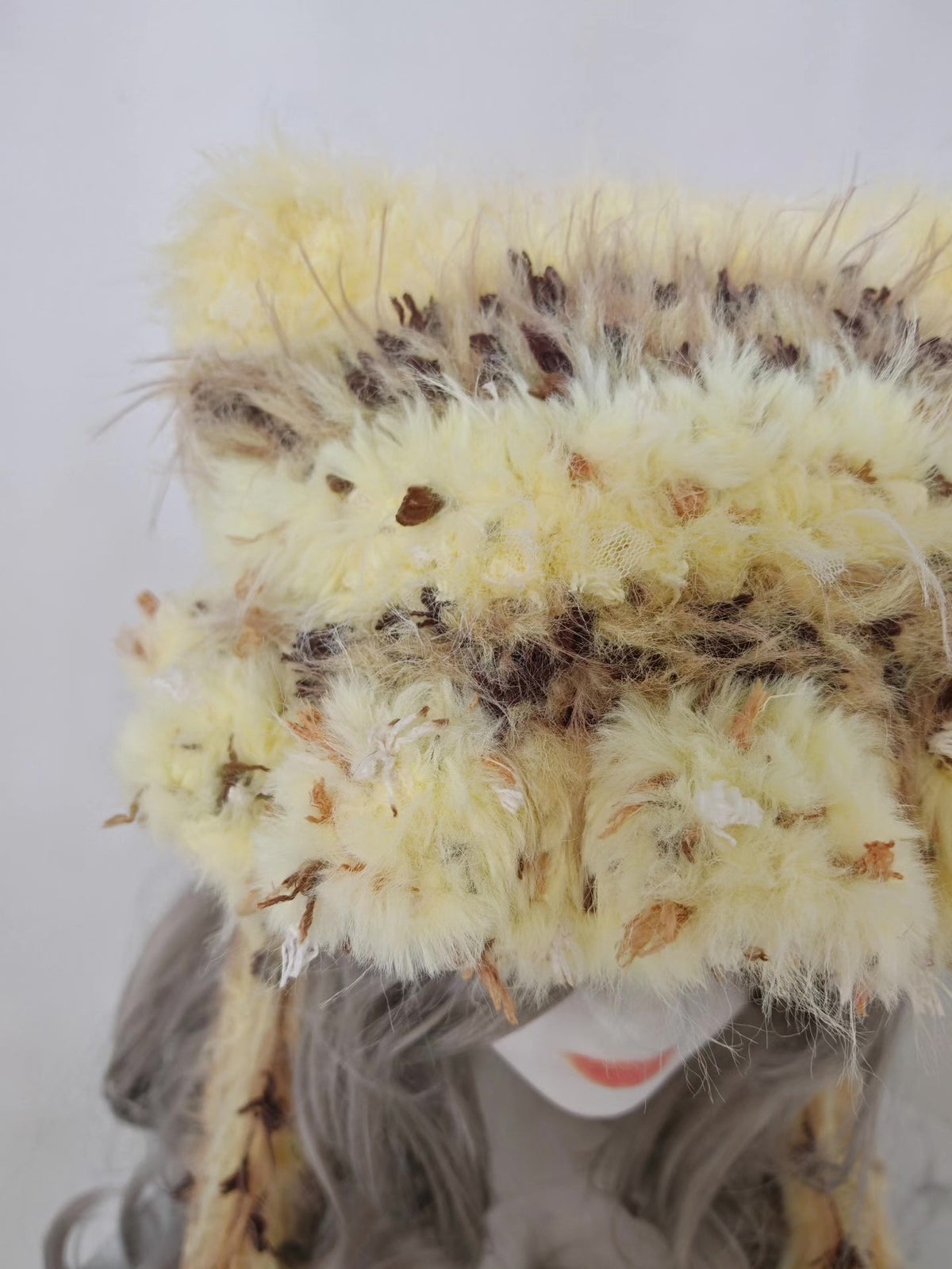 Cat Ear Hat Cream Yellow Brown