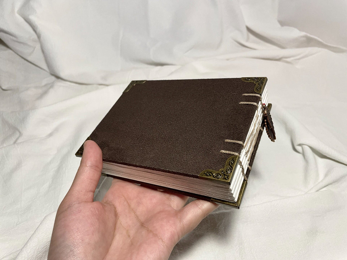 Suede Watercolor Sketchbook with Exposed Spine