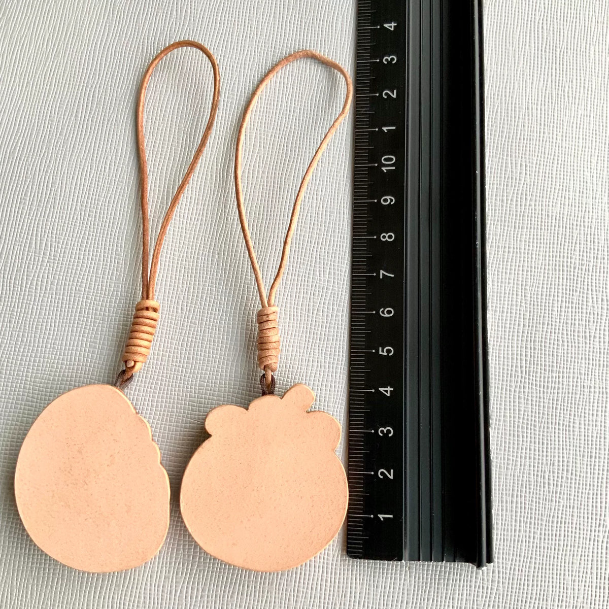 Mangosteen Leather Charm Keychain Bag Pendant
