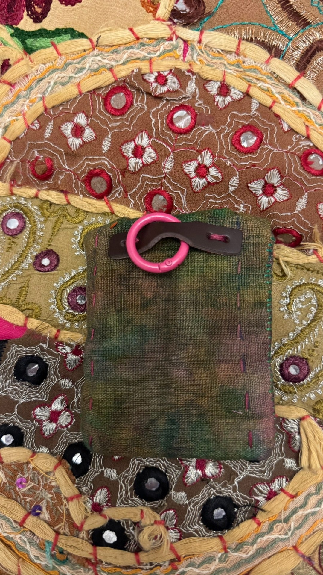 Handmade Plant Dyed Double Layer Headphone Pouch