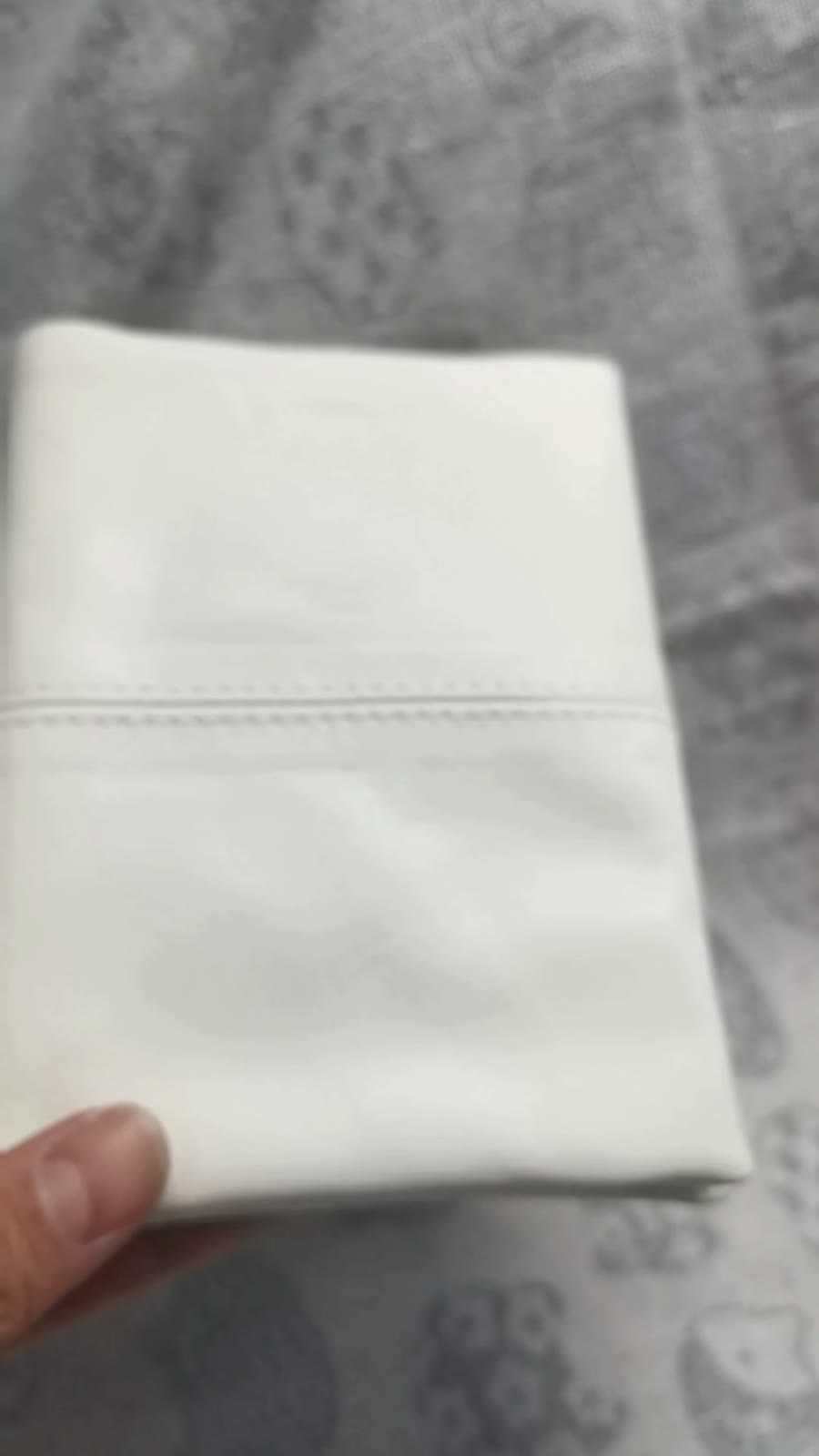 Cream White Goat Leather A7 Ring Binder Cover