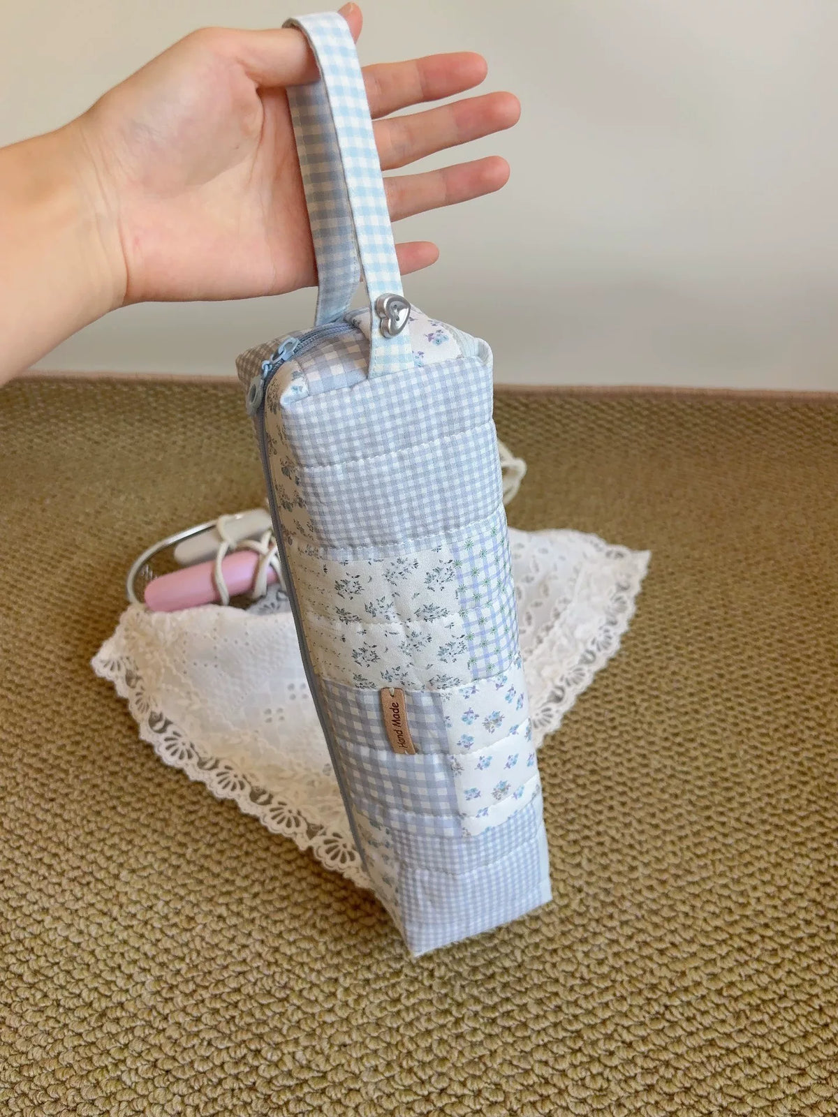 Estuche de Algodón Acolchado para Rizador