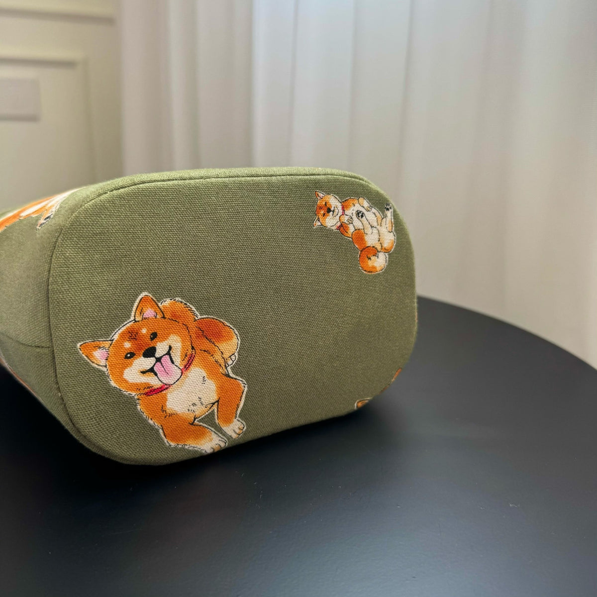 Handgefertigte Shiba-Inu-Baumwolltasche
