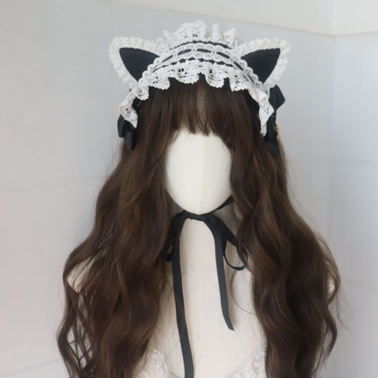 Handmade Lace Cat Ear Lolita Headband
