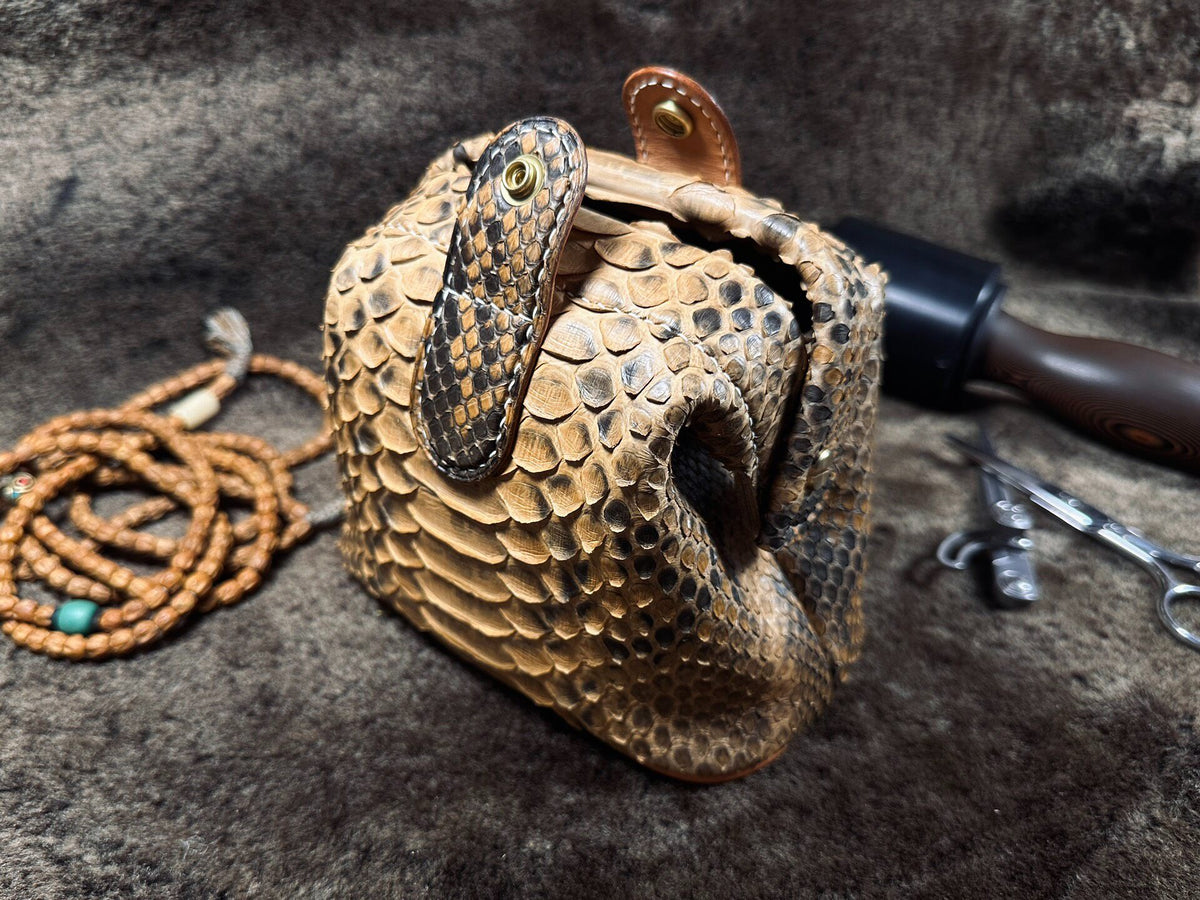 Dragon Scale Leather Storage Bag