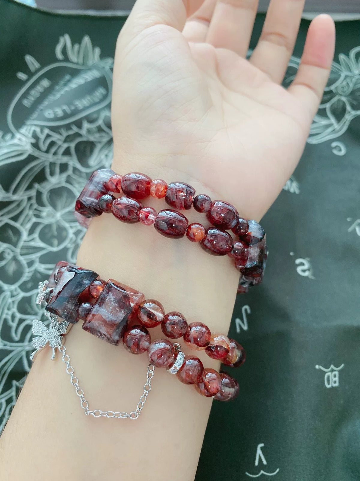 Natuurlijke Jiaohua Kwarts Kristal Armband