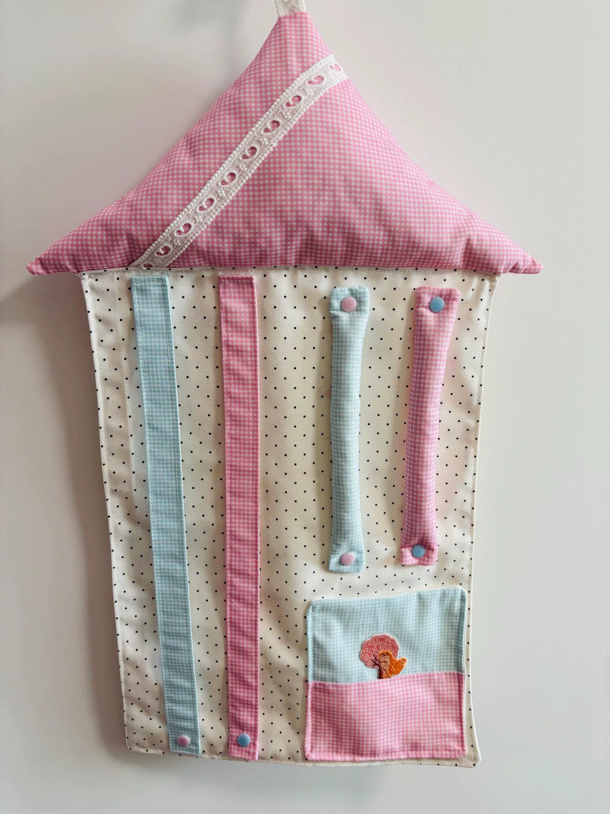House Shaped Wall Hanging Hair Accessory Organizer