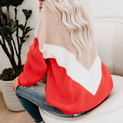 Pull rayé contrasté