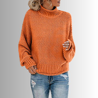 SANDY | Pull à col haut décontracté