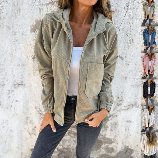 Veste zippée à capuche