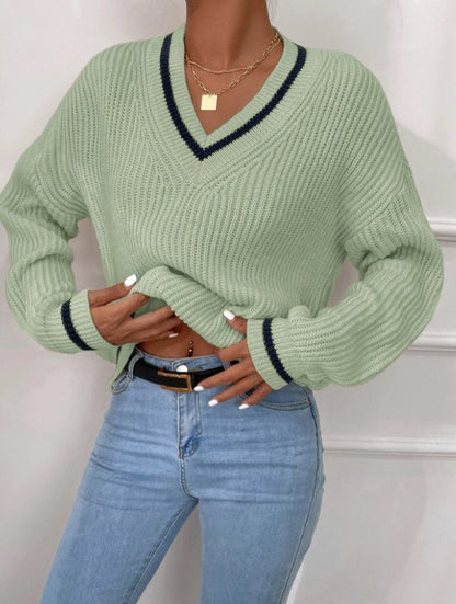 Pull ample à manches longues et col rond