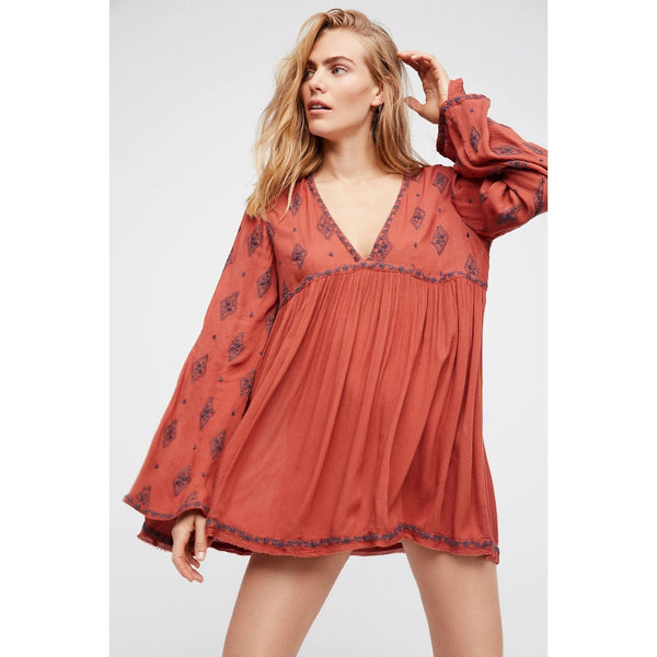 Blouse Bohème Rouille