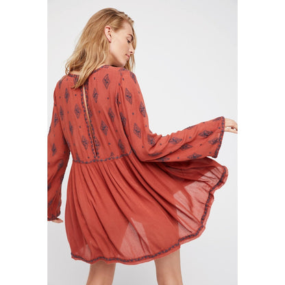 Blouse Bohème Rouille