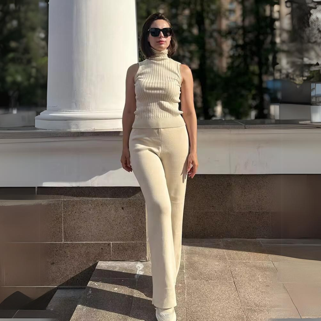 Amélie | Ensemble Tricot Femme 3 Pièces Élégance et Confort