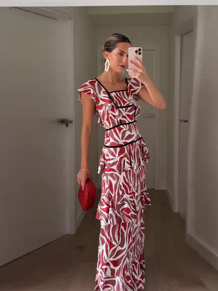 Robe à Volants Chic