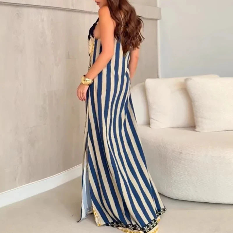 Robe Longue Bohème de Style Vacances Décontracté