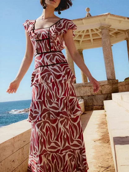 Robe à Volants Chic