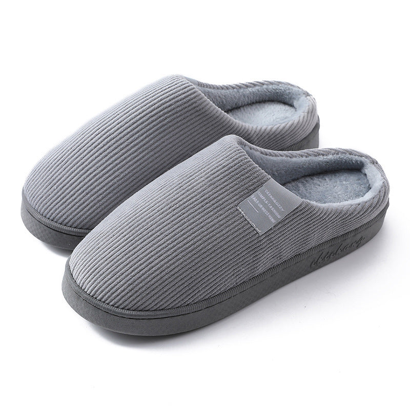 Chaussons Douillets en Gris Élégant