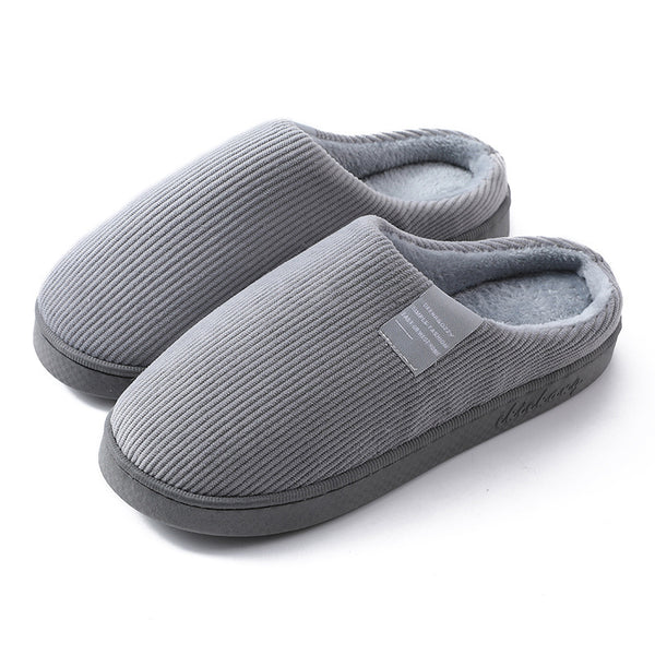 Chaussons Douillets en Gris Élégant