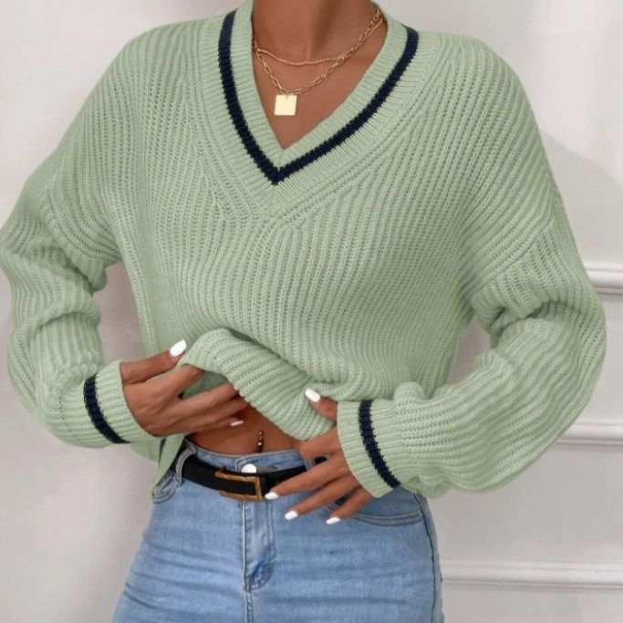 Pull ample à manches longues et col rond