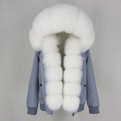 veste amovible en fourrure