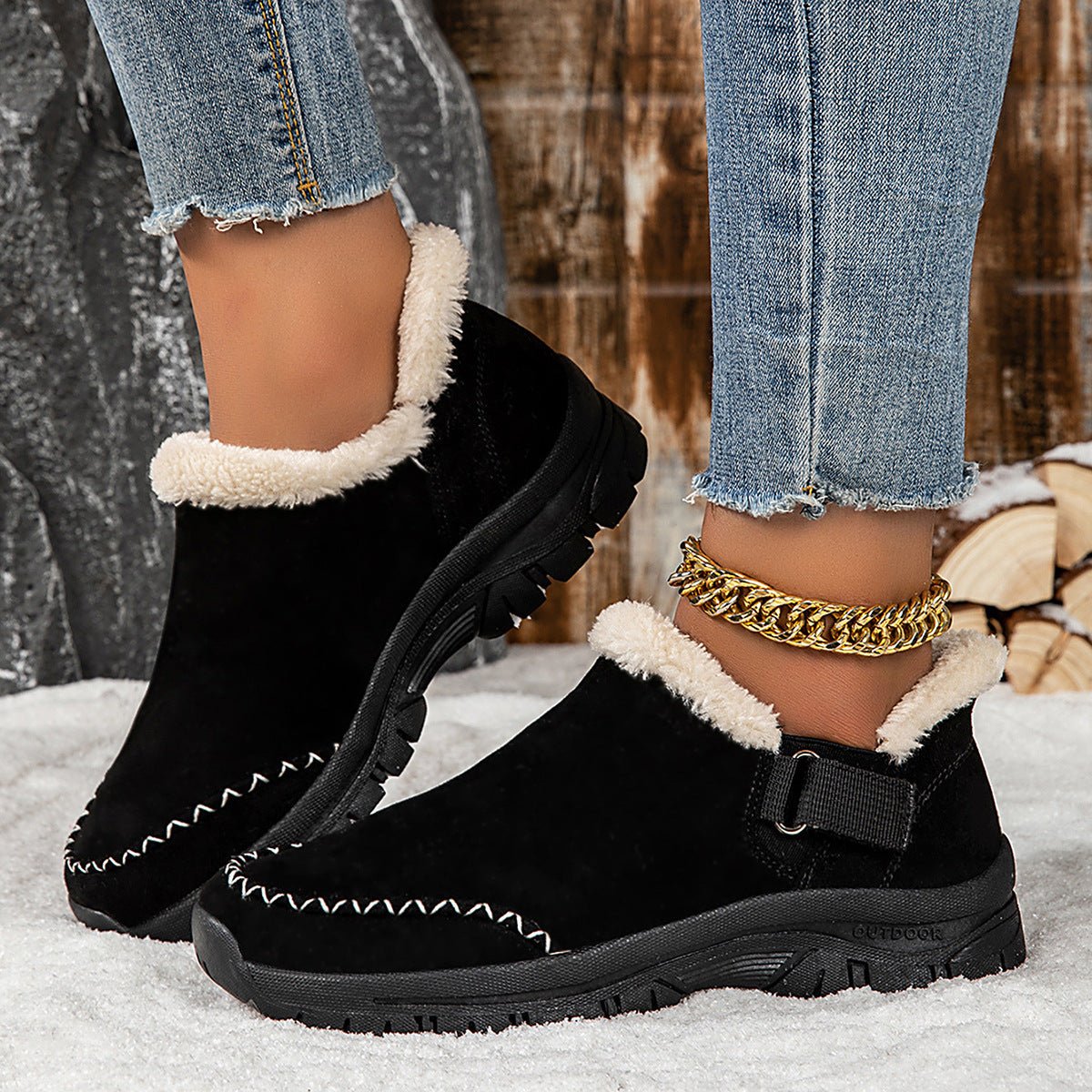 Chaussures d’Hiver Femme – Confort & Chaleur en Suédine Doublée - QubziChaussures d’Hiver Femme – Confort & Chaleur en Suédine DoubléeQubziChaussures d’Hiver Femme – Confort & Chaleur en Suédine Doublée
