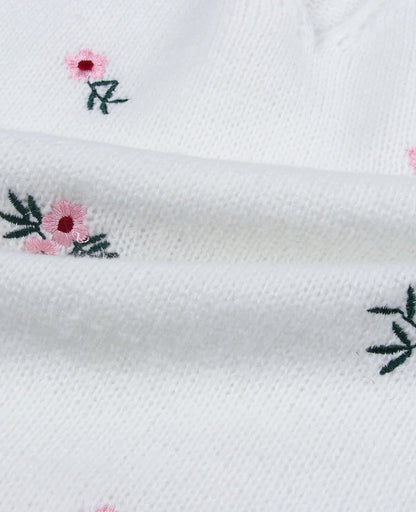 Pull col V magnifiquement brodé