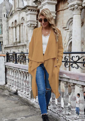 Angélique | Cardigan en maille avec col drapé