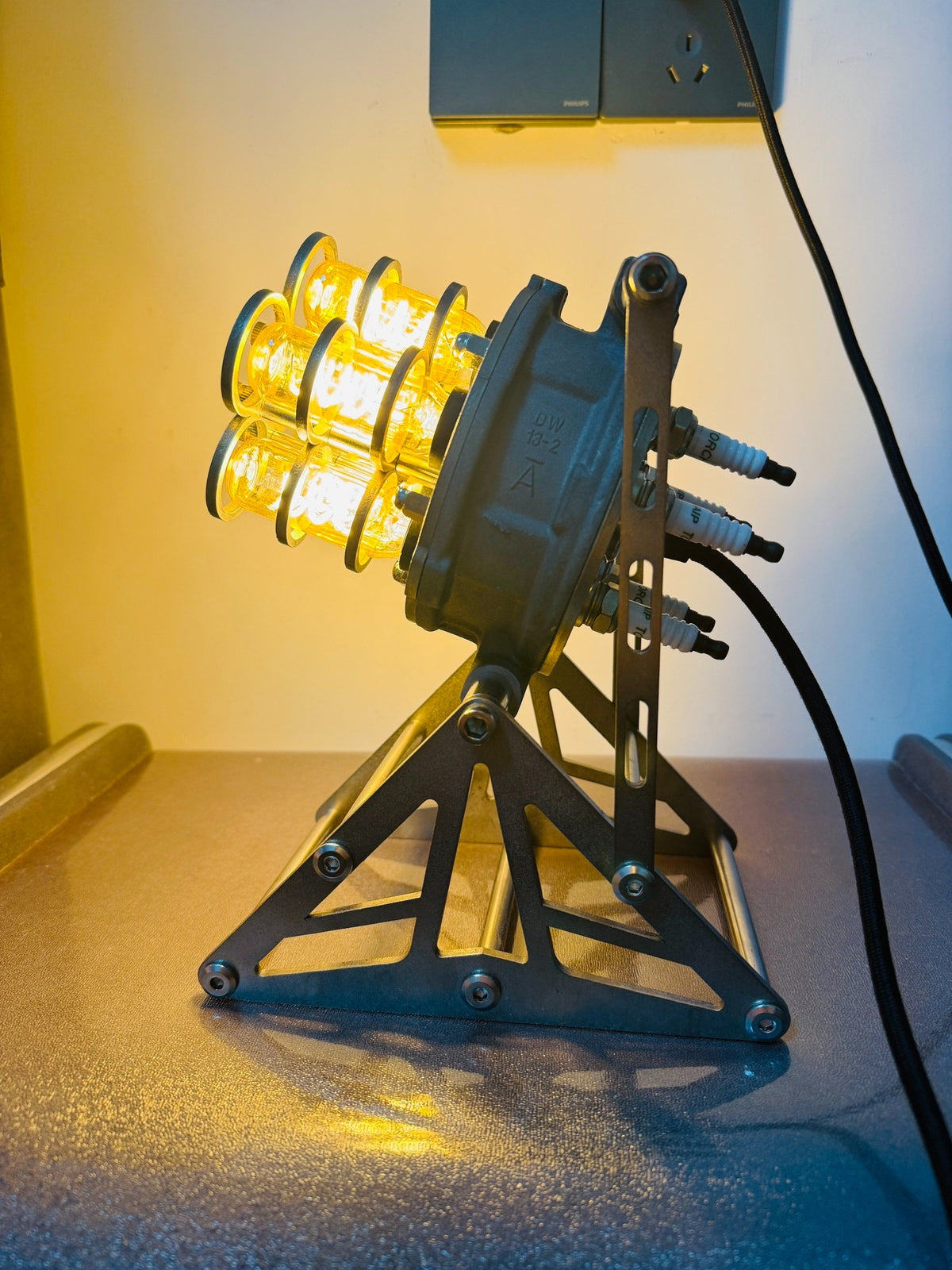 Industrial Mechanical Desk Lamp Five-Head