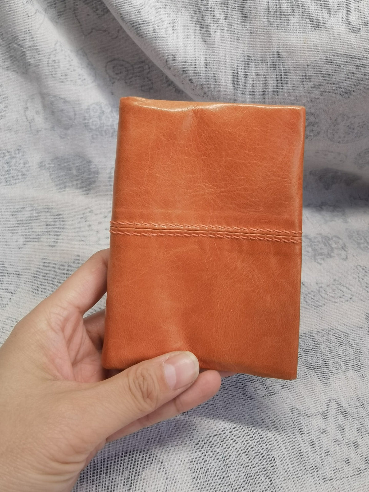 Orange Leather M5 Six Ring Binder