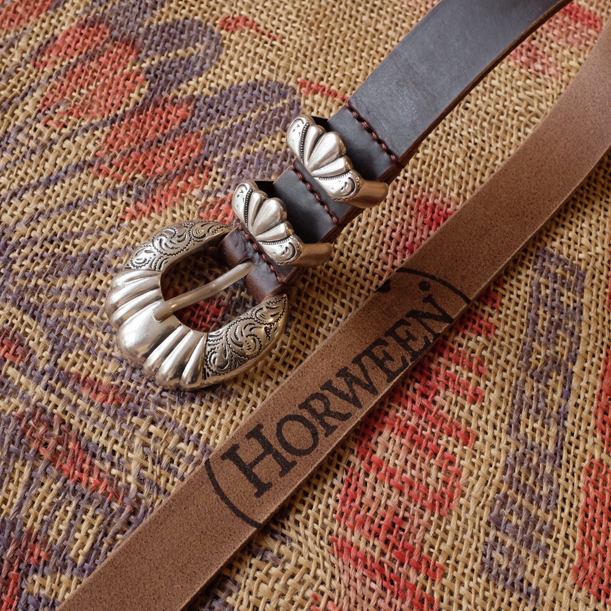 Belt Set with Tea Core Leather
