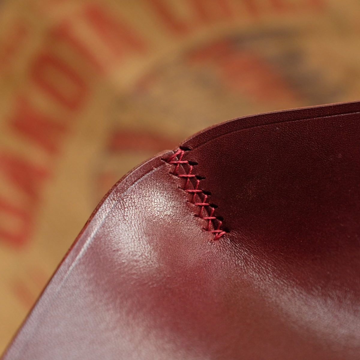 Wine Red Tochigi Saddle Leather Catch-All Tray