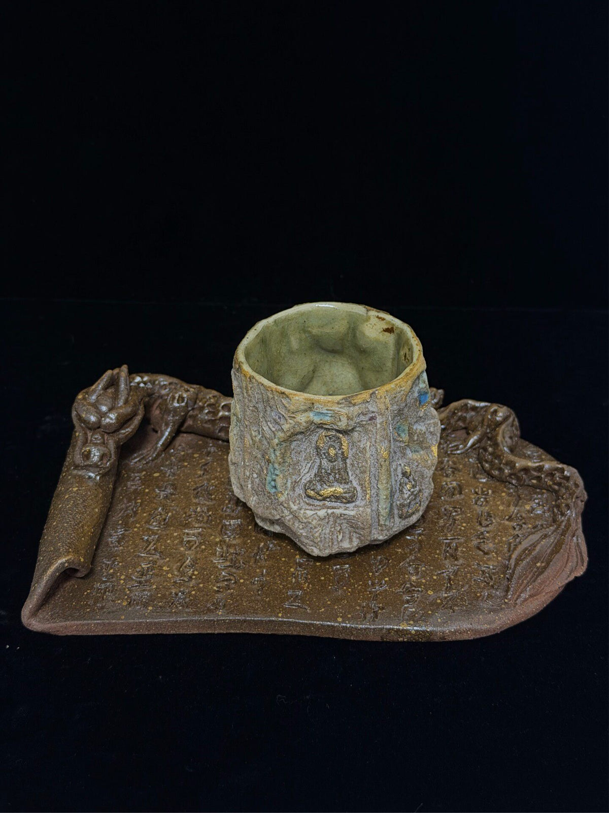 Wood-Fired Oracle Bone Dragon Tea Tray