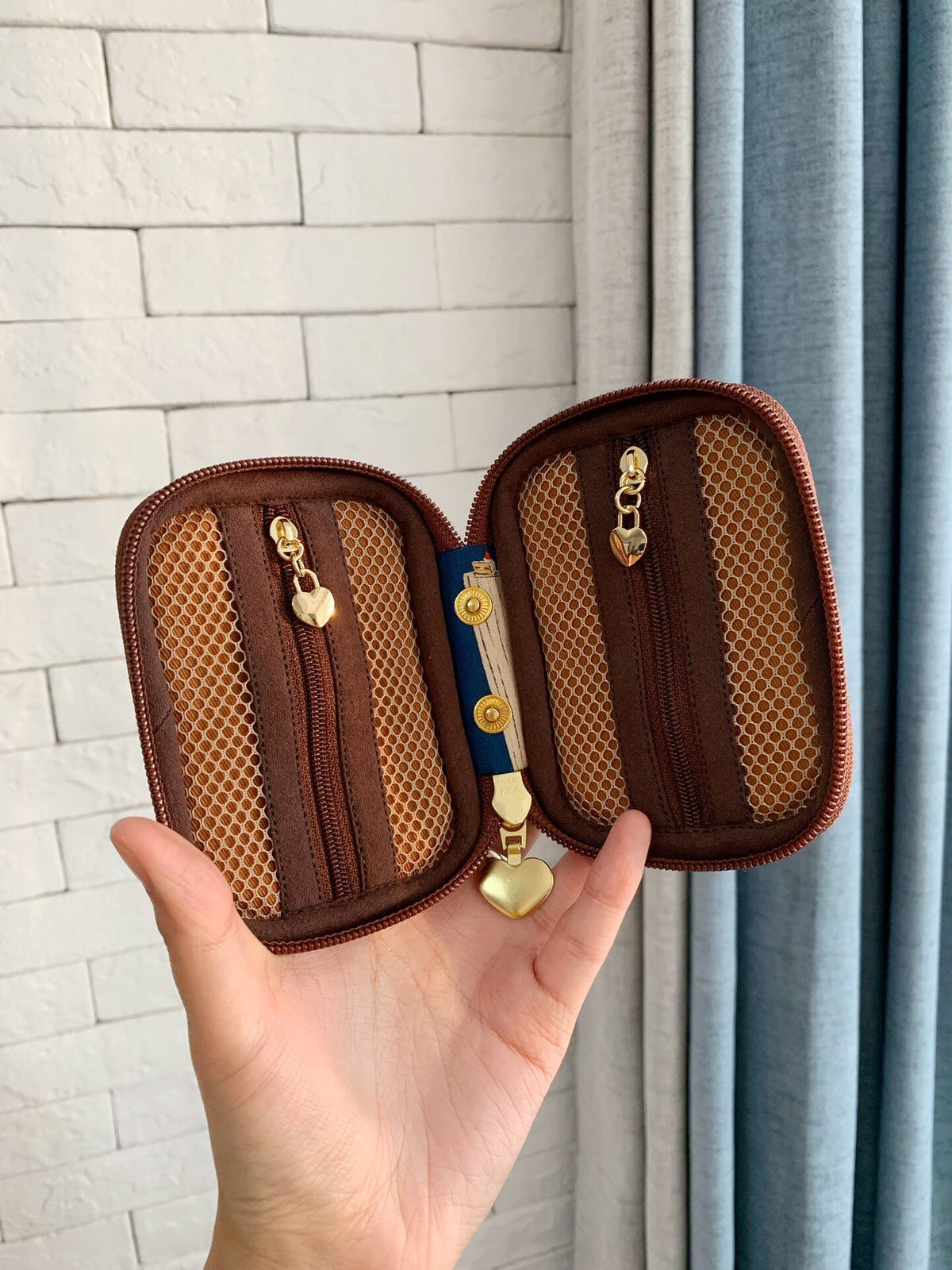 Tapestry Zipper Case with Oxford Cloth