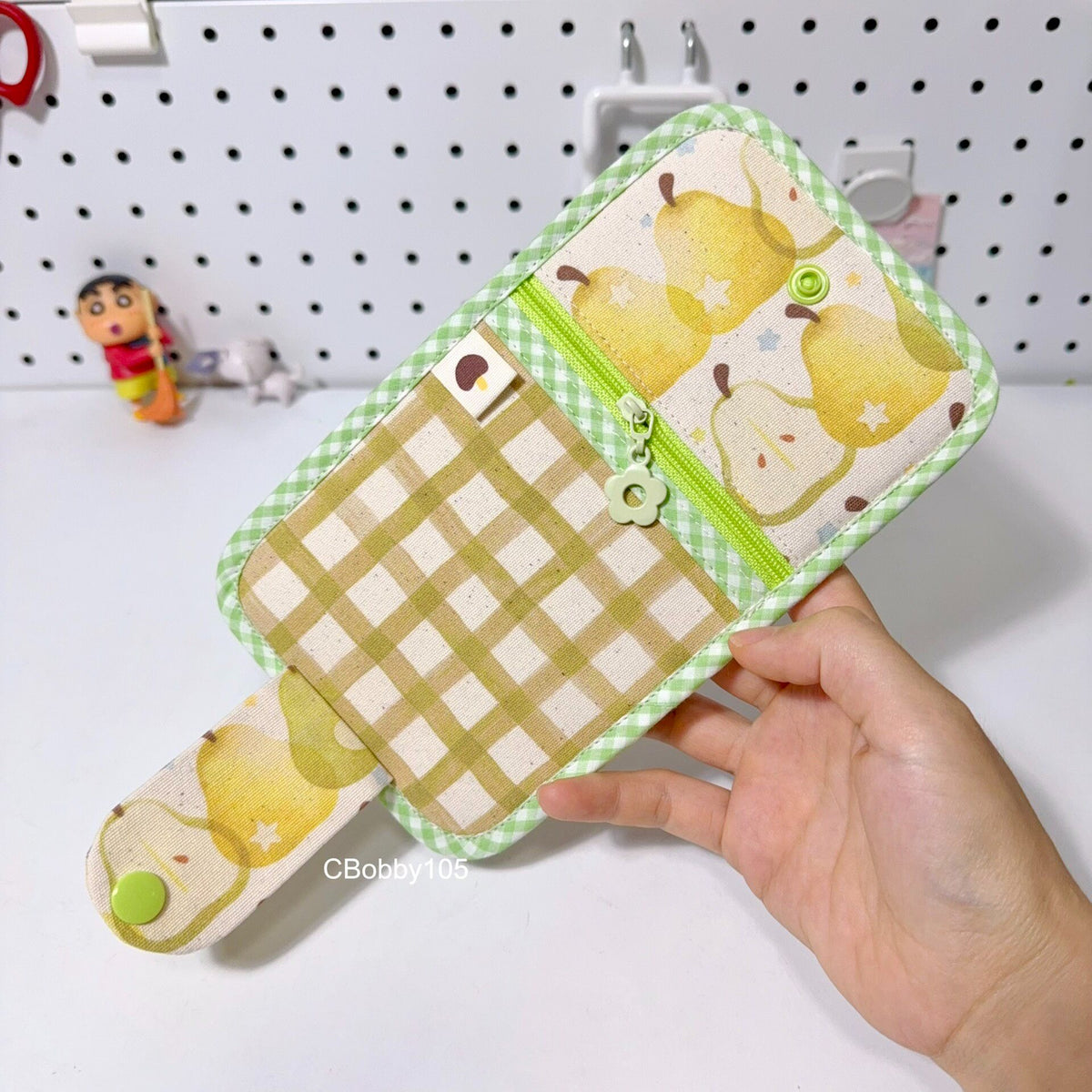 Pear Print Fabric Wallet