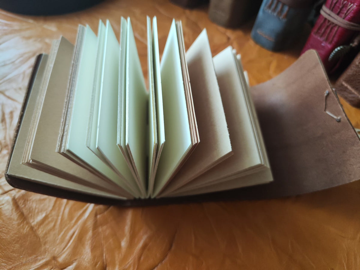 Handcrafted Leather Notebook with Metal Clasp
