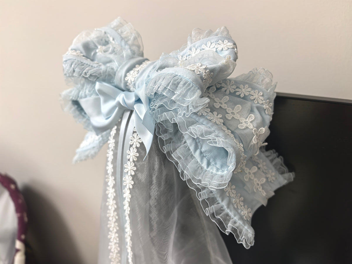Handmade Lace Bow Headband for Girls