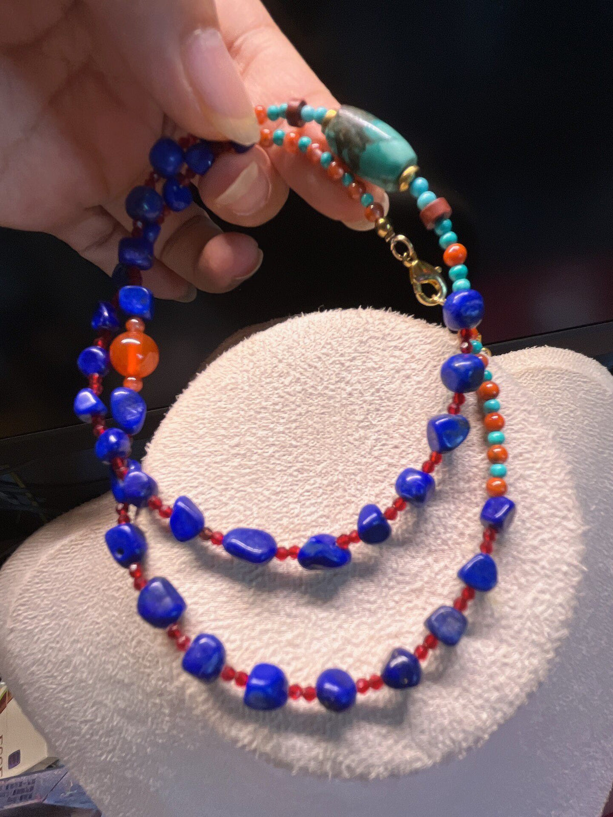 Lapis Lazuli Turquoise Beaded Necklace