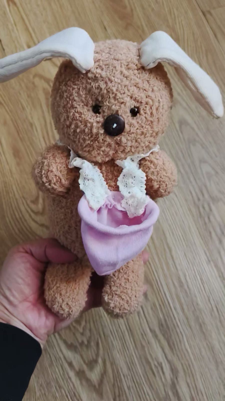 Figura de Peluche Coelho de Meia Feito à Mão