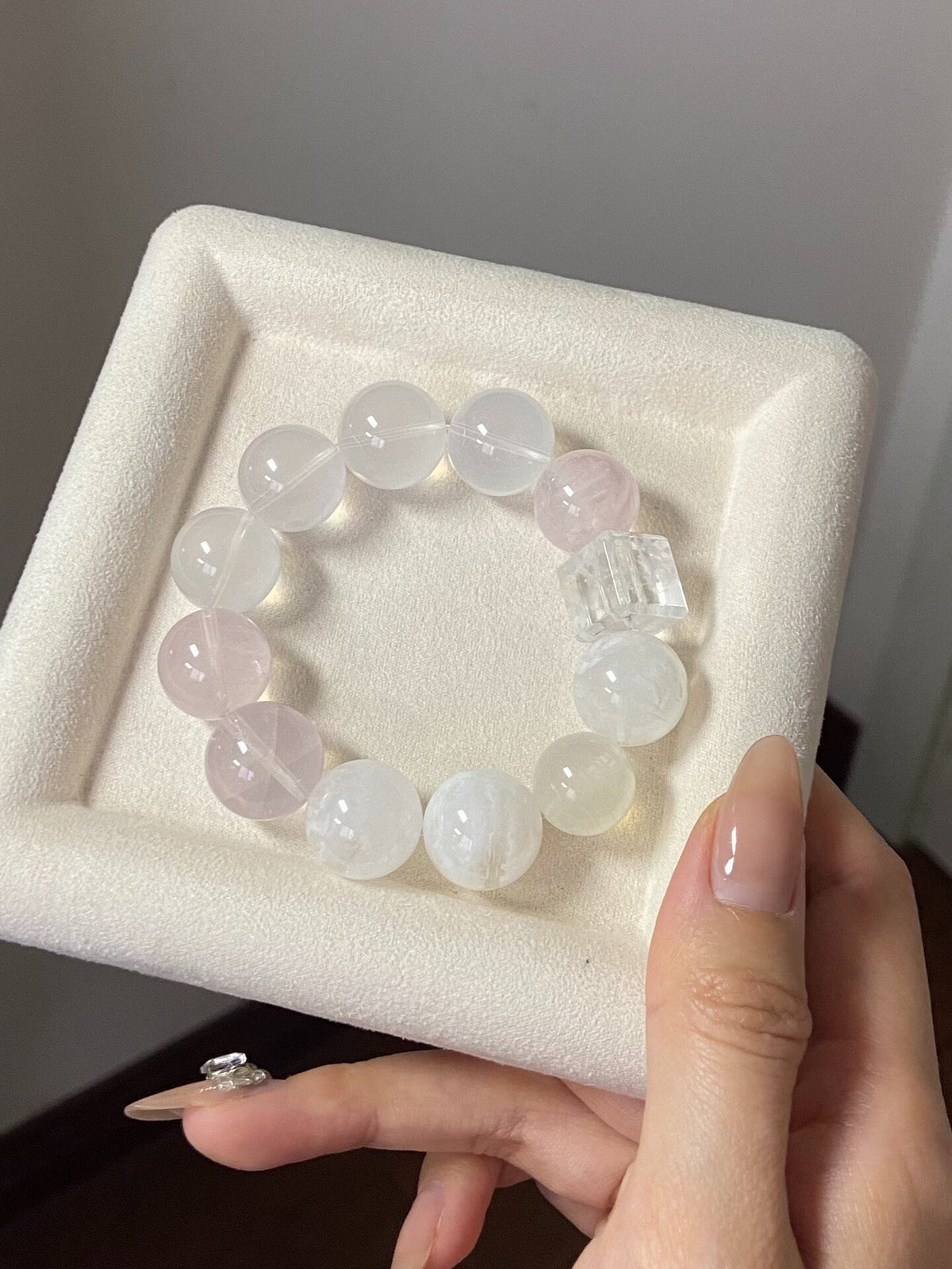 Rose Quartz Mixed Gemstone Beaded Bracelet