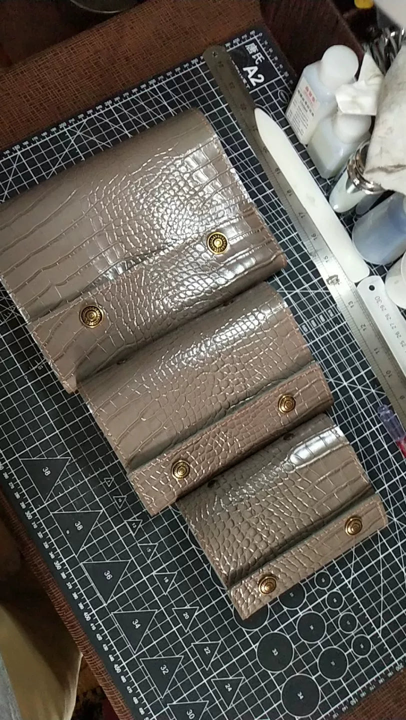 Taccuino a fogli mobili A5 in pelle effetto coccodillo