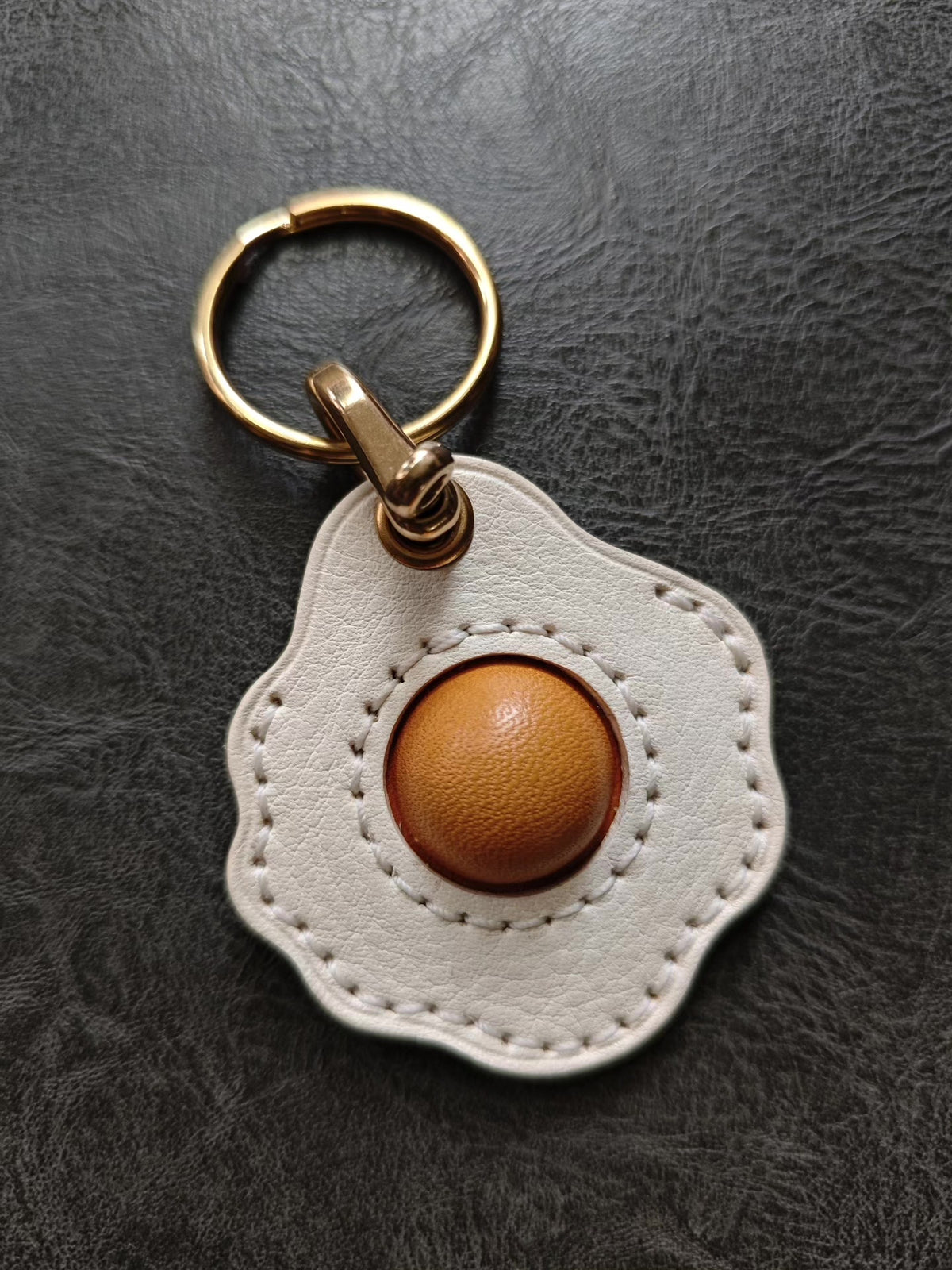 AirTag Leather Fried Egg Holder
