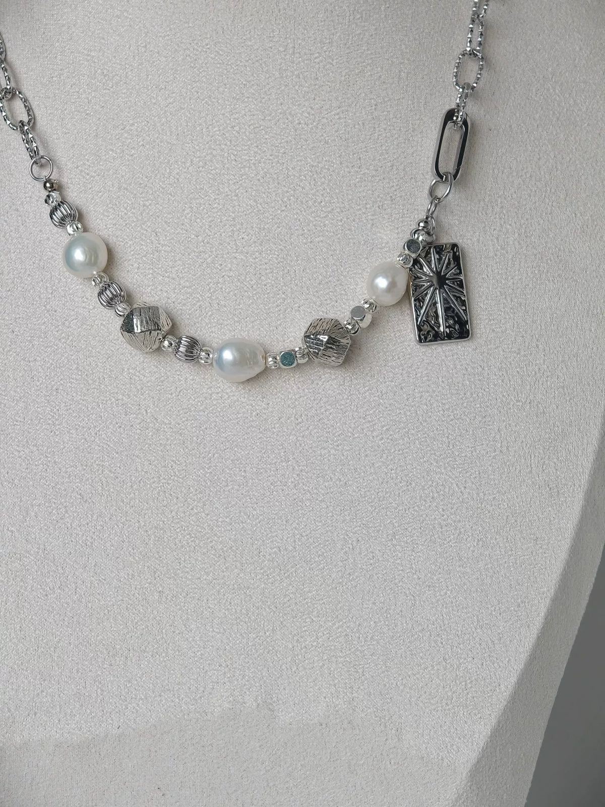 Set collana convertibile in perle d'acqua 9-10mm