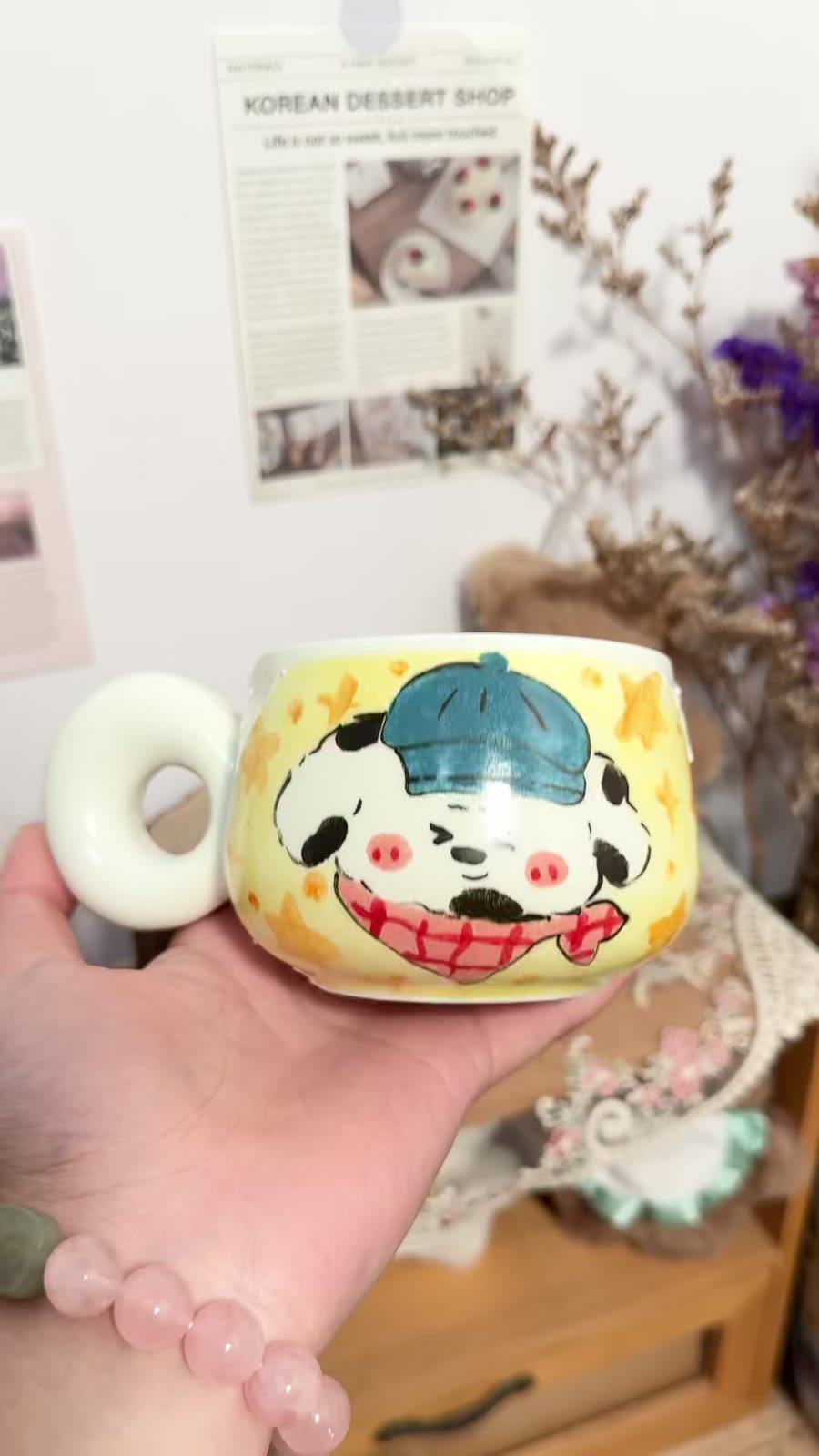 Handpainted Ceramic Coffee Mug 270cc