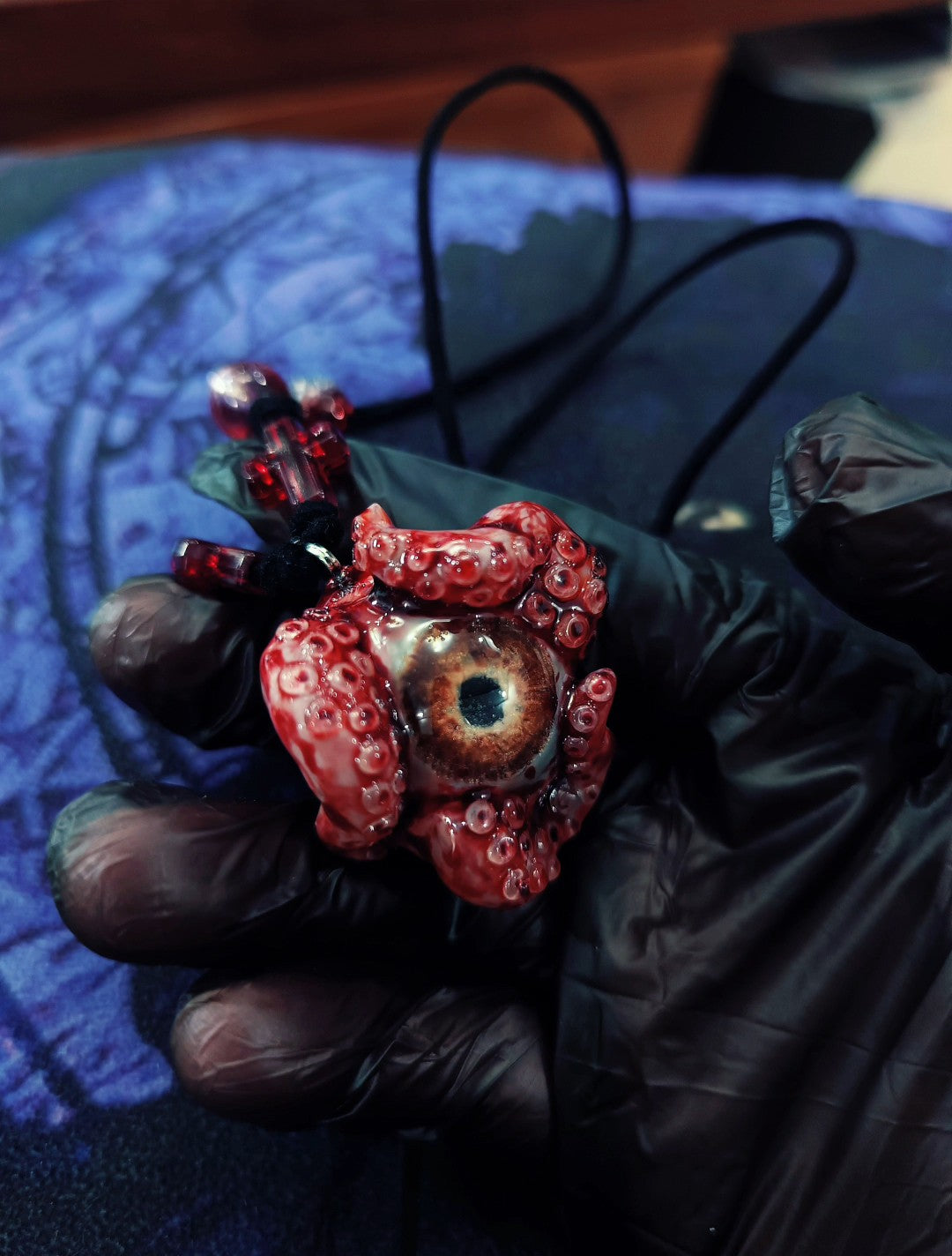 Cthulhu Eye Tentacle Resin Pendant