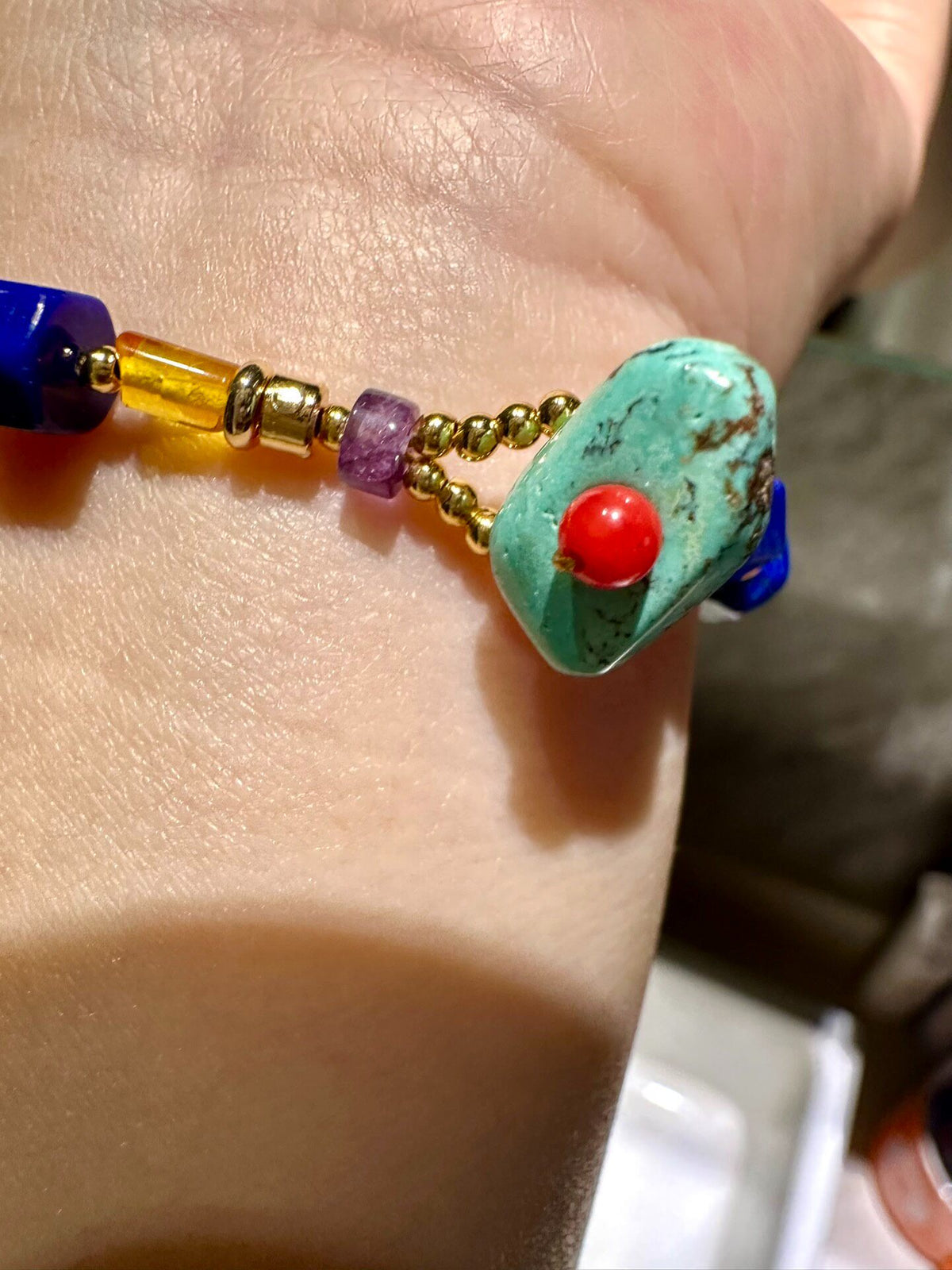 Natural Gemstone Beaded Bracelet