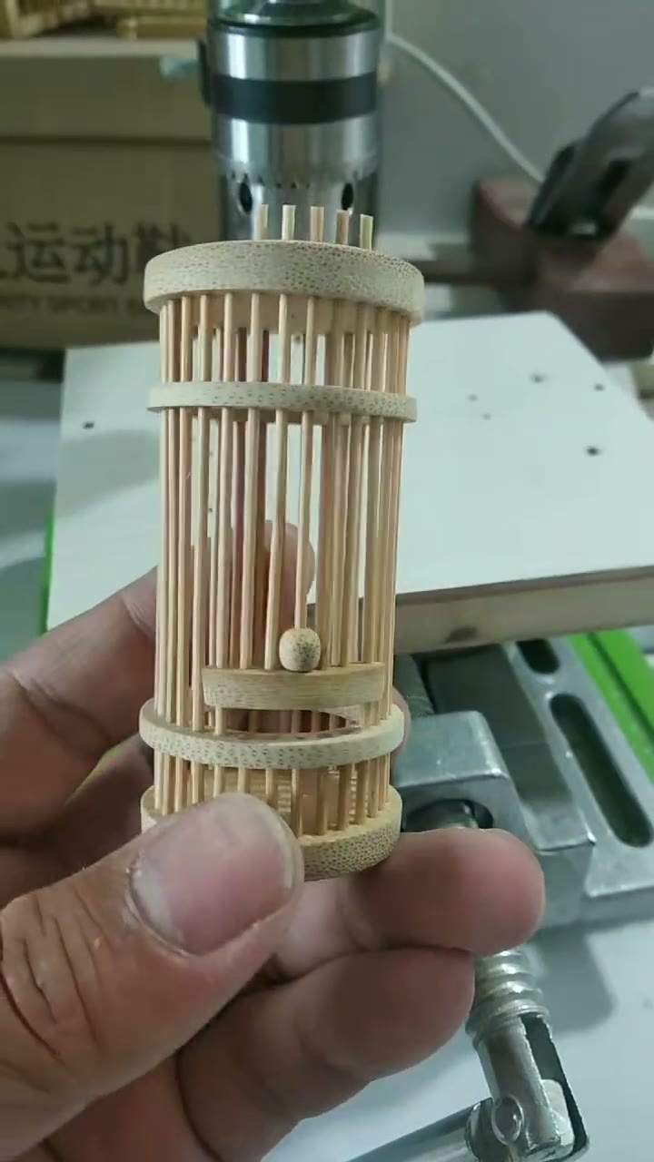 Handcrafted Bamboo Cricket Cage Handheld 30mm