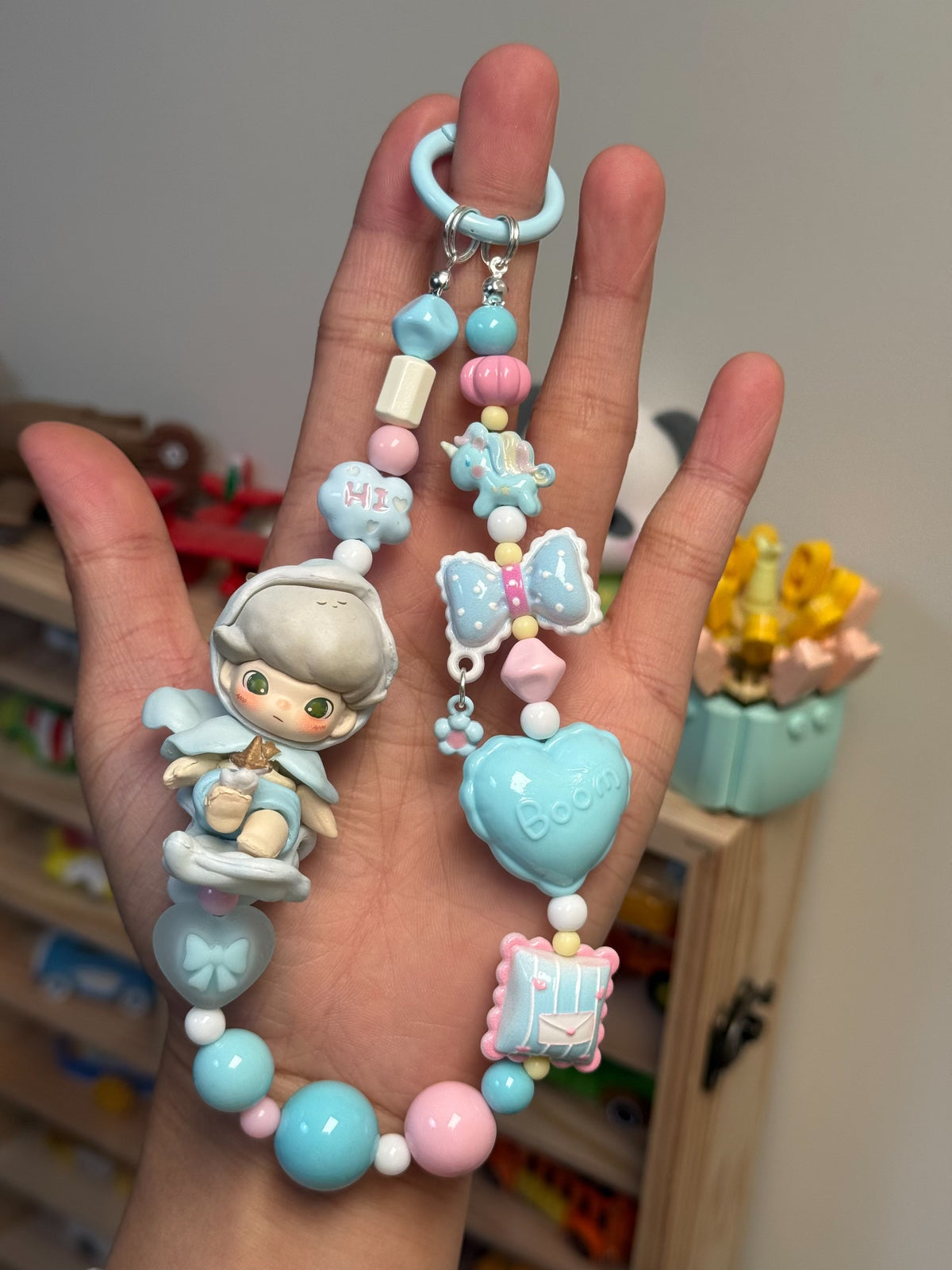 Dimoo Week 8 Unlock Time Beaded Phone Strap Charm