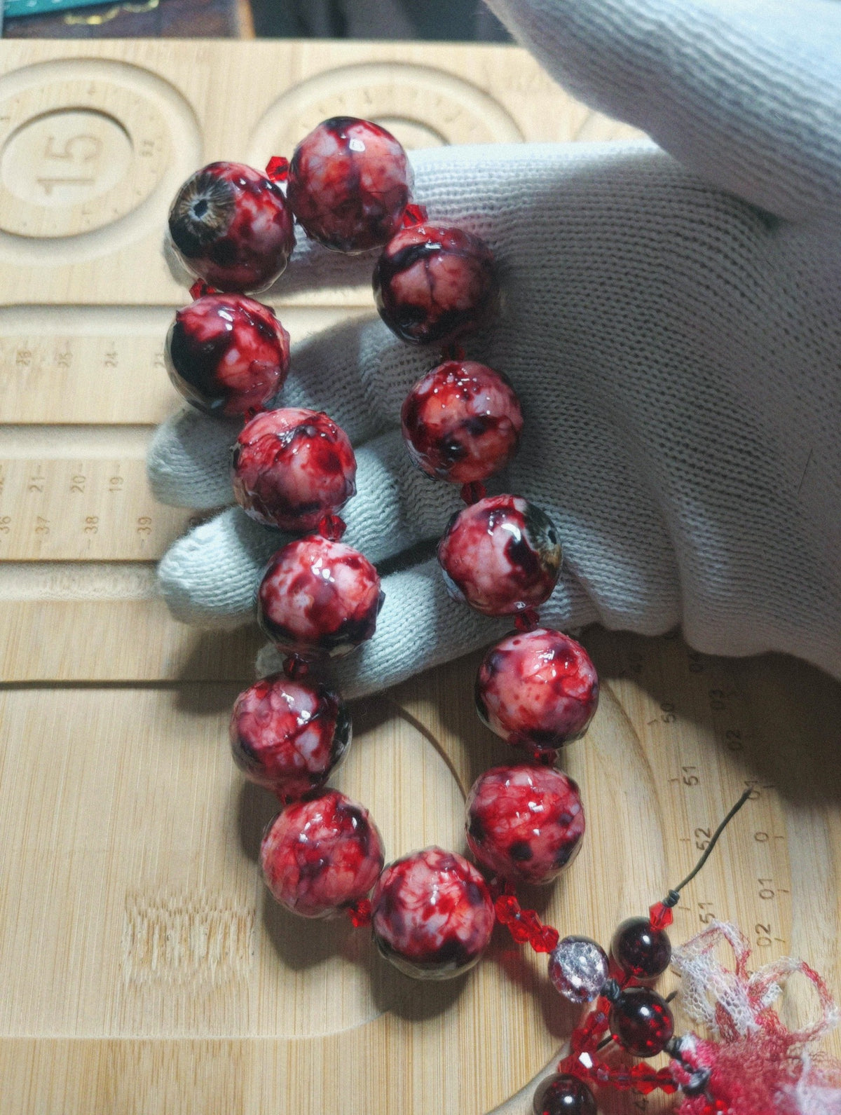 Eyeball Bracelet Solid Resin Beads