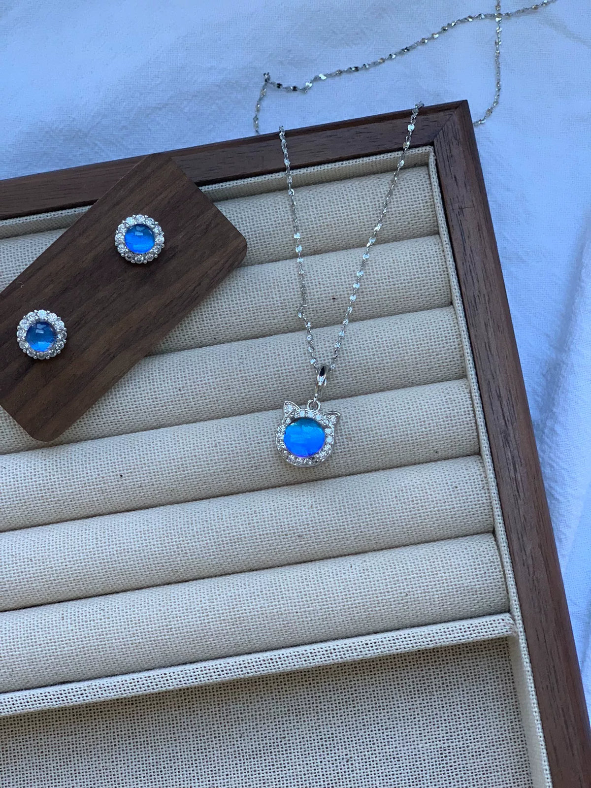 Set Gioielli Farfalla Blue Morpho